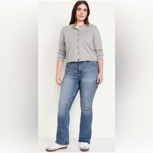 Old Navy Sz 16 Extra High Rise Flare Blue Jeans 30” inseam